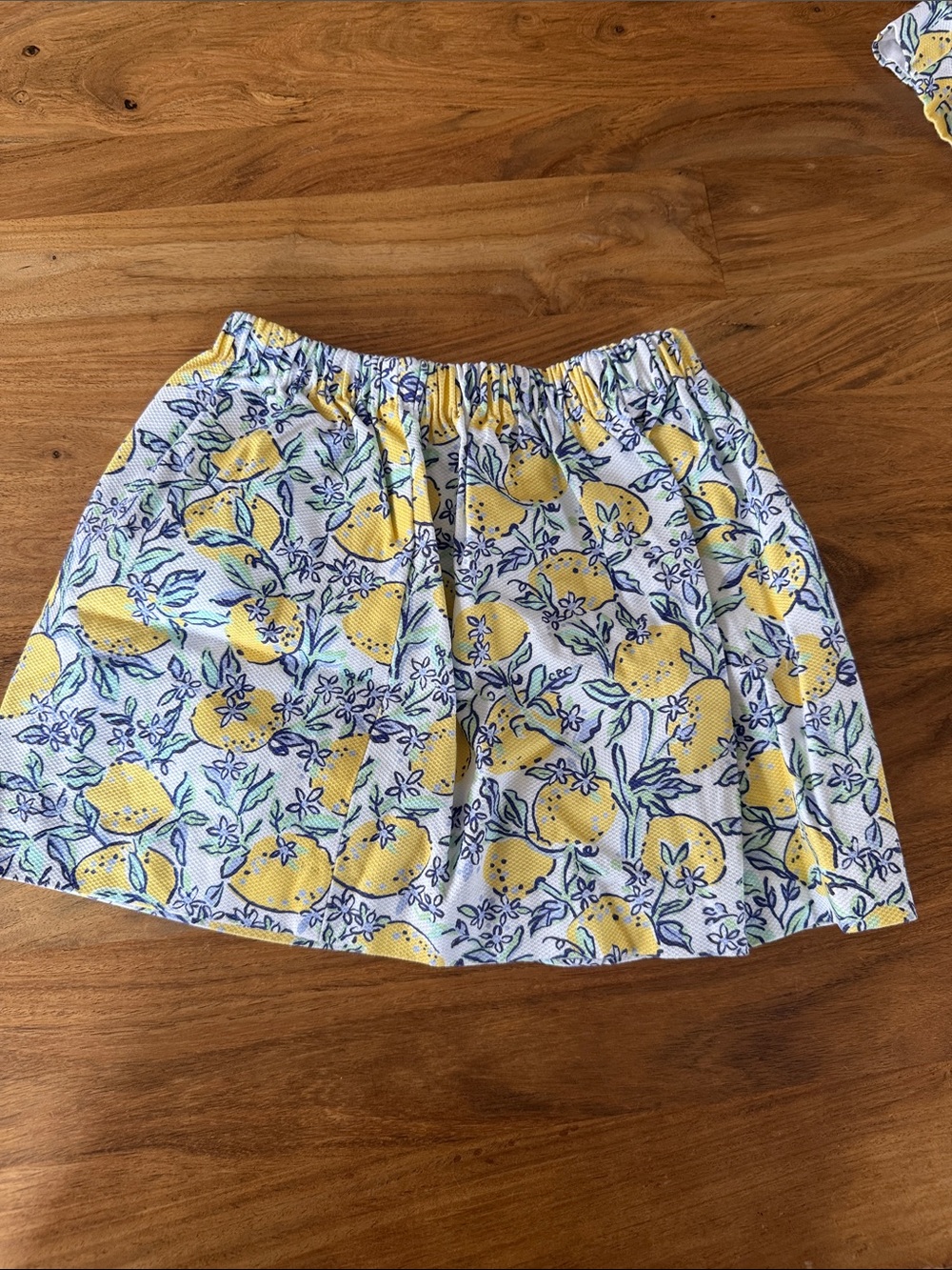 Classic Prep Yellow Lemon Print Skirt Set - Picture 3 of 9